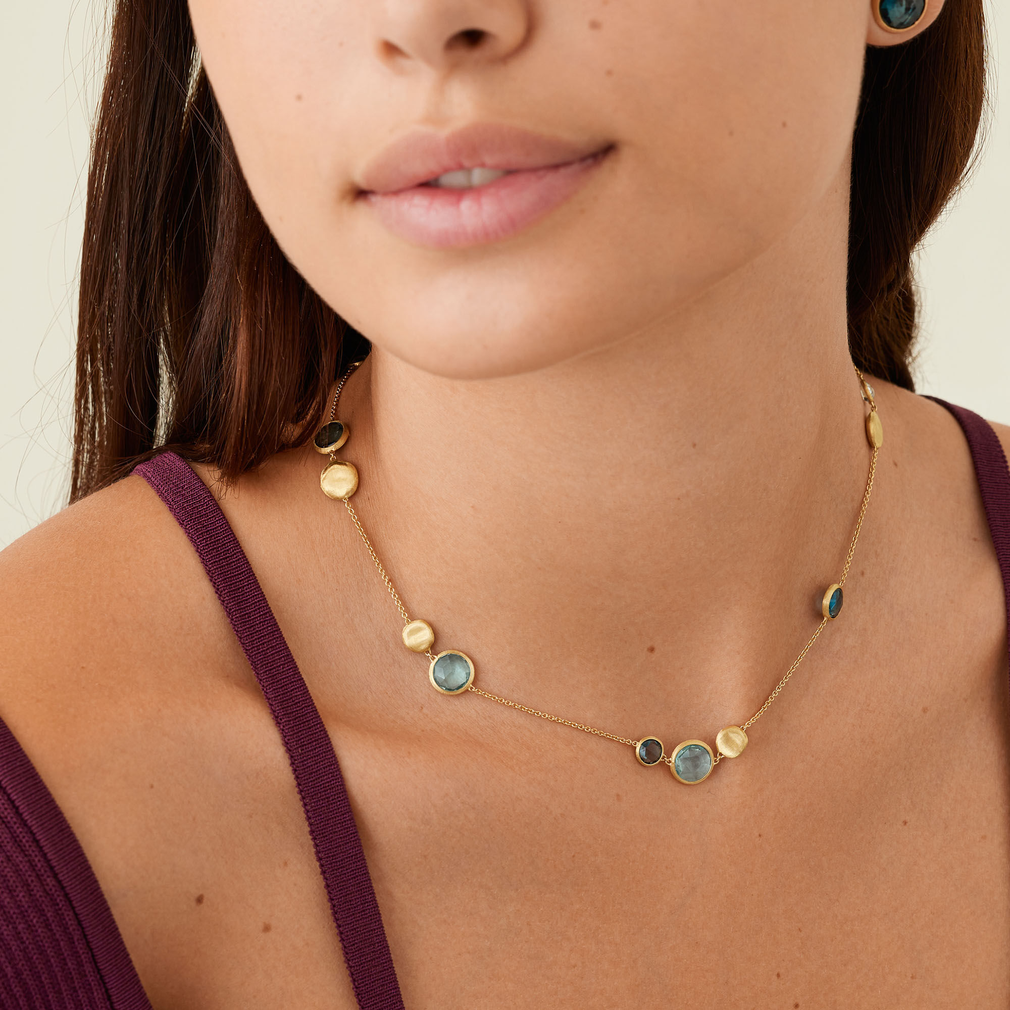 Jaipur Color Yellow Gold Topaz Necklace Marco Bicego Birks